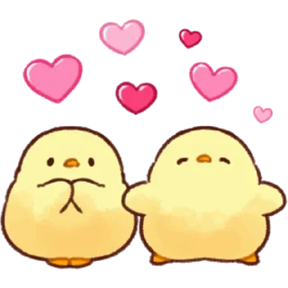 🤗 emoji Soft and Cute Chicks 3 @softandqt Telegram sticker 10 of 24