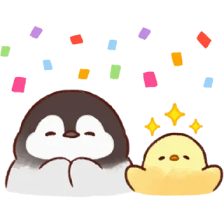 🎉 emoji Soft and Cute Chicks 3 @softandqt Telegram sticker 19 of 24
