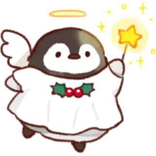 😇 emoji Soft and Cute Chicks Winter @softandqt Telegram sticker 11 of 40