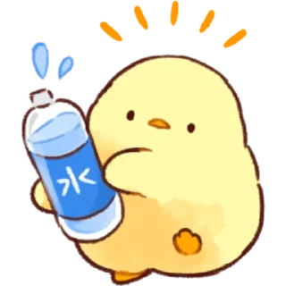 🥛 emoji Soft and Cute Chicks Summer @softandqt Telegram sticker 8 of 40