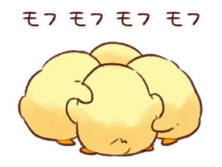 💪 emoji Soft and Cute Chicks Animation 3 @softandqt Telegram sticker 24 of 24