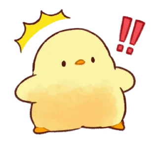 😱 emoji Soft and Cute Chicks Animation 3 @softandqt Telegram sticker 18 of 24