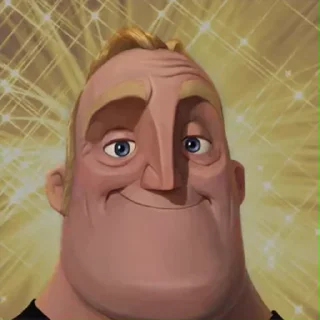 😇 emoji Mr. Incredible Telegram sticker 8 of 32