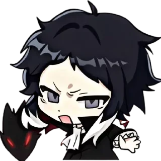 😒 emoji Bsd chibi stickers Telegram sticker 13 of 100