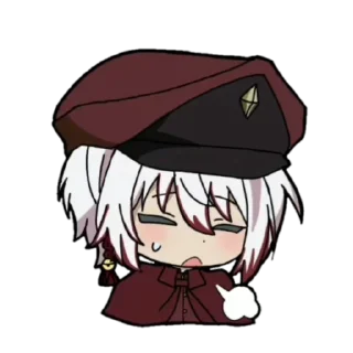 😥 emoji Bsd chibi stickers Telegram sticker 10 of 100