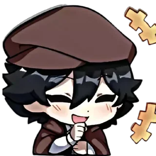 😄 emoji Bsd chibi stickers Telegram sticker 8 of 100