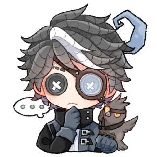 🤔 emoji Anniversary  栗咕  @identityVGOGO Telegram sticker 6 of 14