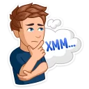 🤔 emoji Бумажный (@TgSticker) Telegram sticker 4 of 33