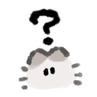 ❓ emoji ` ⲙᥱ᧐ᥕ ➢ @qwdomino Telegram sticker 11 of 38