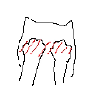 Sticker from The white cat