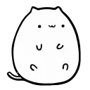 Sticker from White Animated Cat @stickersb2b