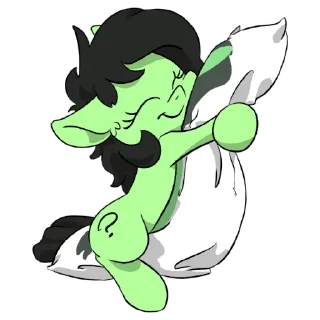 🛏 emoji anon pony by @mlpstickers Telegram sticker 10 of 62