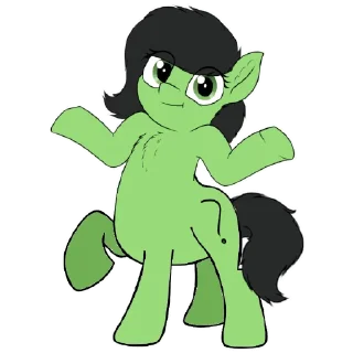 🤷‍♀️ emoji anon pony by @mlpstickers Telegram sticker 14 of 62