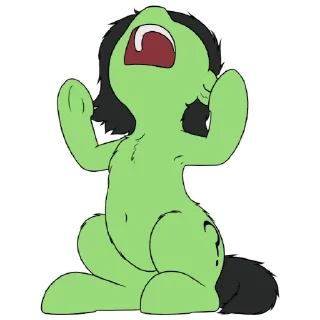 😰 emoji anon pony by @mlpstickers Telegram sticker 6 of 62