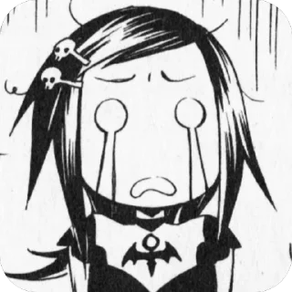 🫥 emoji 𝑔𝑜𝑡ℎ𝑖𝑐 𝑝𝑟𝑖𝑛𝑐𝑒𝑠𝑠🖤 Telegram sticker 8 of 91