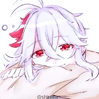 Sticker from 🍃`𝐊𝐀𝐙𝐔𝐇𝐀 – @Res_tia @shirotia