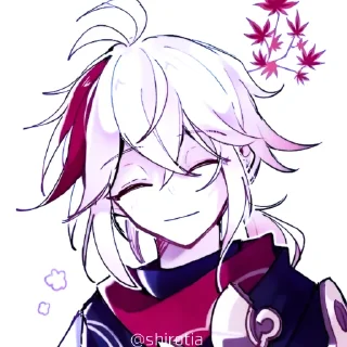 🍃 emoji 🍃`𝐊𝐀𝐙𝐔𝐇𝐀 – @Res_tia @shirotia Telegram sticker 5 of 61
