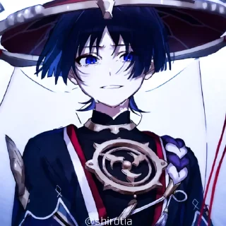 🎭 emoji 🎭`𝐒𝐂𝐀𝐑𝐀𝐌𝐔𝐂𝐂𝐈𝐀 – @Res_tia @shirotia Telegram sticker 8 of 57
