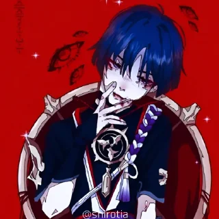 🎭 emoji 🎭`𝐒𝐂𝐀𝐑𝐀𝐌𝐔𝐂𝐂𝐈𝐀 – @Res_tia @shirotia Telegram sticker 9 of 57