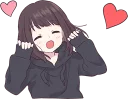❤️ emoji Menhera-chan 2 ENG :: @line_stickers Telegram sticker 7 of 112
