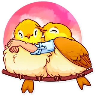 🤗 emoji Birds With Arms Telegram sticker 6 of 30