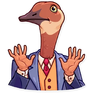 ✋ emoji Birds With Arms Telegram sticker 12 of 30