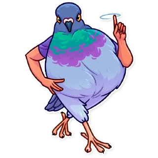 ☝️ emoji Birds With Arms Telegram sticker 9 of 30