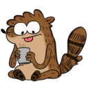 😚 emoji Regular Show Cartoons @TVstickers Telegram sticker 22 of 120