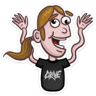 😜 emoji Металий • @StickEmojiBook Telegram sticker 14 of 32