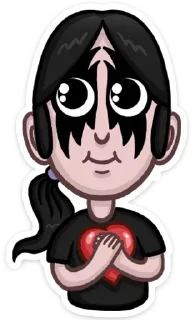 ❤ emoji Металий • @StickEmojiBook Telegram sticker 12 of 32