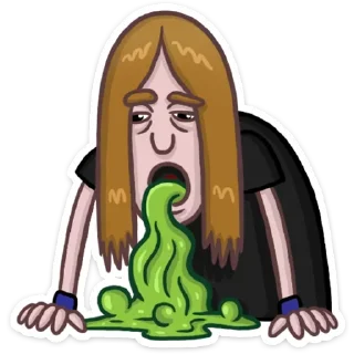 🤢 emoji Металий • @StickEmojiBook Telegram sticker 7 of 32