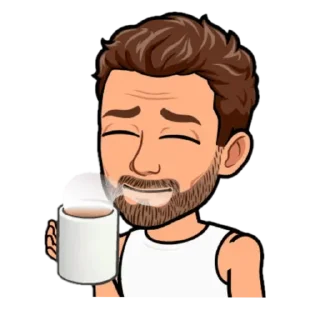 ☕️ emoji George Telegram sticker 3 of 22
