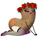 😏 emoji Potato Telegram sticker 13 of 53