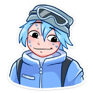 😅 emoji Айс @Nyasticks Telegram sticker 11 of 49