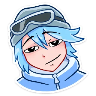 😏 emoji Айс @Nyasticks Telegram sticker 15 of 49