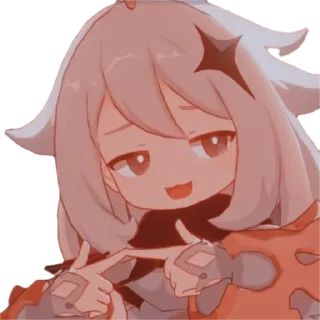 Sticker from Cute Paimon by @peach_artworld