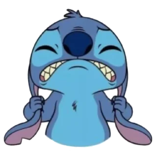 😫 emoji Cute Stitch by @peach_artworld Telegram sticker 9 of 21