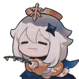 🤤 emoji Cute Paimon by @peach_artworld Telegram sticker 9 of 30