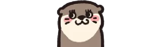 Sticker from Otter½ emj2stck by @Crateures