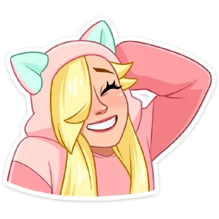 😅 emoji Лина - @stickers_vk Telegram sticker 19 of 48