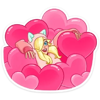 🥰 emoji Лина - @stickers_vk Telegram sticker 9 of 48