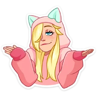 🤷‍♂ emoji Лина - @stickers_vk Telegram sticker 23 of 48