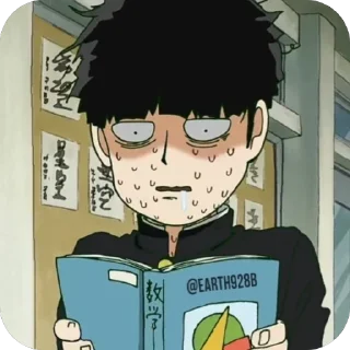 Sticker from Mob Psycho 100 • @Earth928B