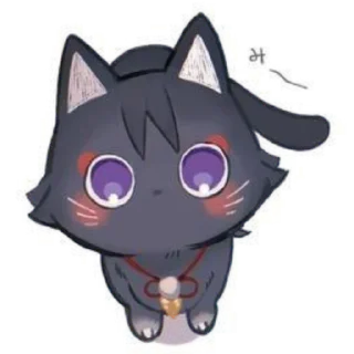 Sticker from Cat Scaramouche @anime4_arts