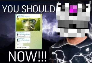 ☠️ emoji ⚔️ JMSMP 2 Сезон / 2 Часть ⚔️ | @JessieMinecraft Telegram sticker 4 of 79