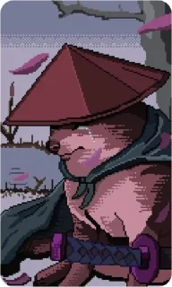 😢 emoji 武士の集団 Telegram sticker 17 of 70