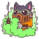 🕷 emoji Hank the Husky Telegram sticker 23 of 31