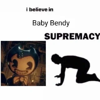 ⬛️ emoji Bendy and the ink machine Telegram sticker 19 of 60