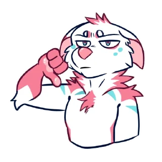 👎 emoji FluffCake Telegram sticker 24 of 51