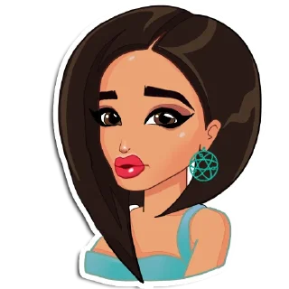 😒 emoji Ольга Бузова Telegram sticker 6 of 26